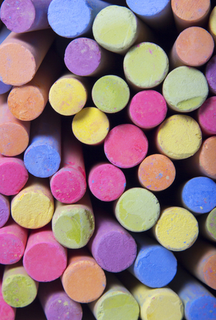 Chalks in a variety of colors.の写真素材