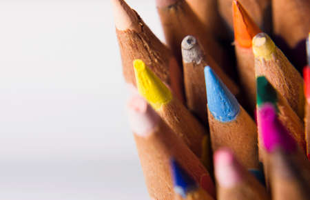 Pastel in a variety of colors.