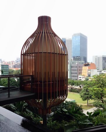 Sky terrace at hotelの素材