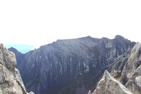kinabalu mountainの写真素材