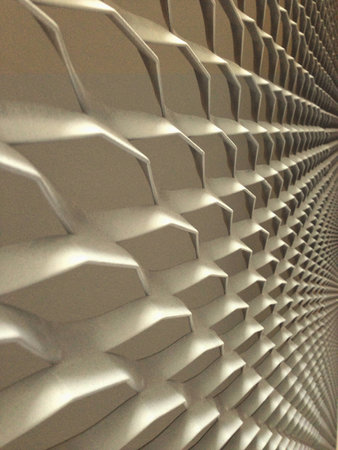 Aluminium mesh facadeの素材