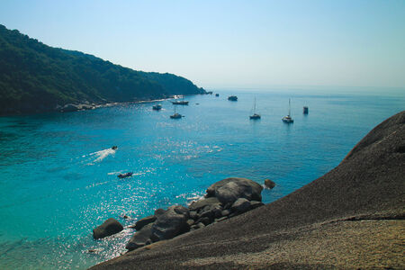 Tropical sea at Similan island, Phang-nga, Thailandの写真素材