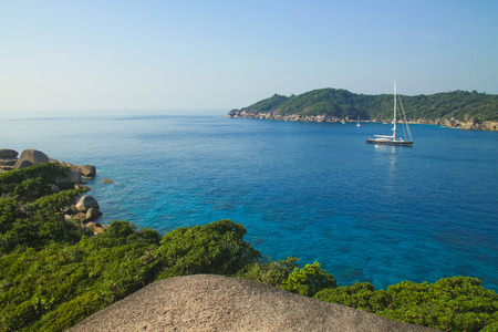 Tropical sea at Similan island, Phang-nga, Thailandの写真素材