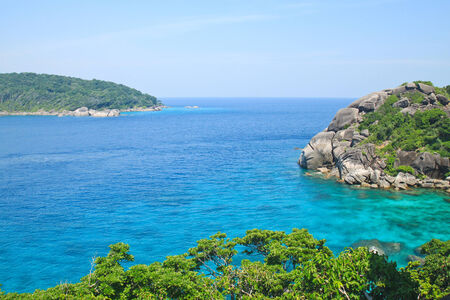 Tropical sea at Similan island, Phang-nga, Thailandの写真素材