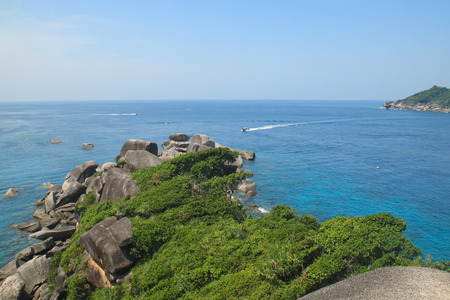 Tropical sea at Similan island, Phang-nga, Thailandの写真素材
