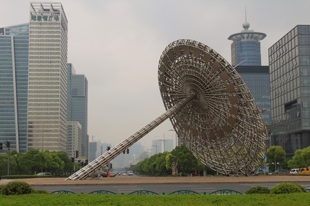  Sundial at the Pu Dong Century Boulevard in Shanghaiの素材