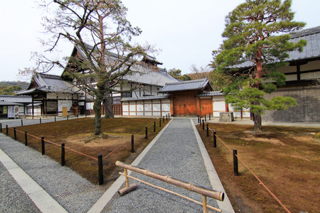 Traditional building at Kinkakuji Temple in Kyoto, Japanのeditorial素材