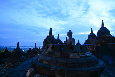 Borobudur temple at Yogyakarta, Java Island, Indonesia