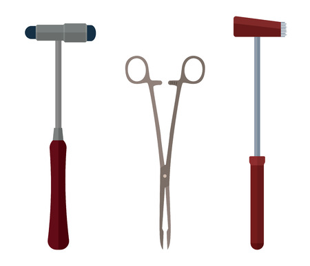 Medical instruments. Eps10 vector illustration. Isolated on white backgroundのイラスト素材