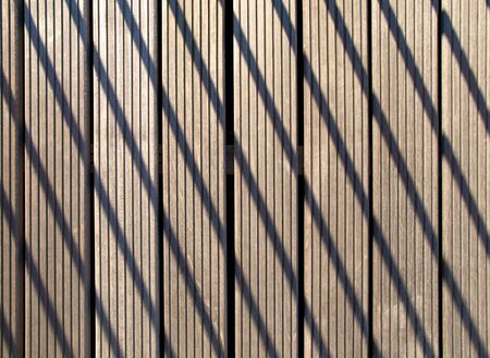 Pattern wood floor with shadowの写真素材