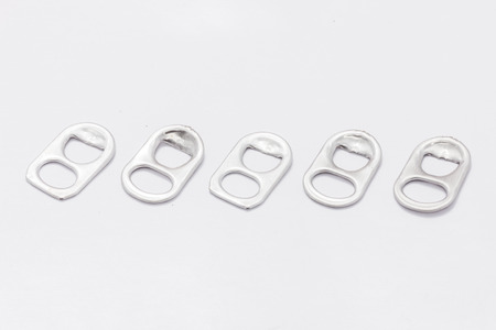 pull tab on white background