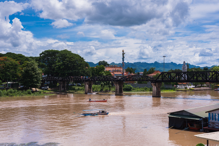 KANCHANABURI, THAILAND - May 27:  the bridge over the river Kwai in Kanchanaburi, Thailand on May 27, 2018のeditorial素材