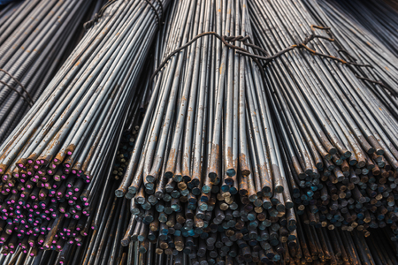 Rebars for reinforcement concrete structure in the construction site.の写真素材