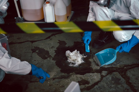Absorb Spillage, How to Contain Chemical Spill, Part of Steps for Dealing with Chemical Spillage,...