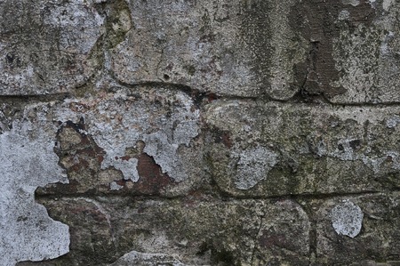 texture of old shabby brickworkの写真素材