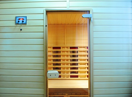 The infrared sauna to improve the health and beautyの写真素材
