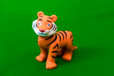 children's green background-tiger and / or lionの写真素材