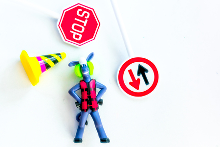 still life with road signsの写真素材