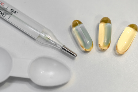 tablets or capsules with liquid