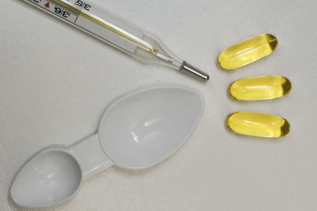tablets or capsules with liquid