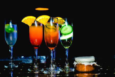 cocktail alcoholic or non-alcoholicの写真素材
