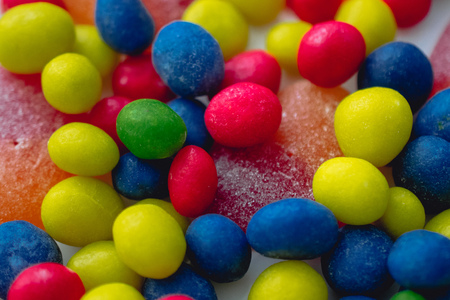 candy with multi-colored glazeの写真素材