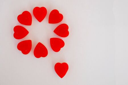 marmalade in the form of a heartの写真素材