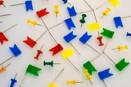 office supplies buttons and checkboxesの写真素材