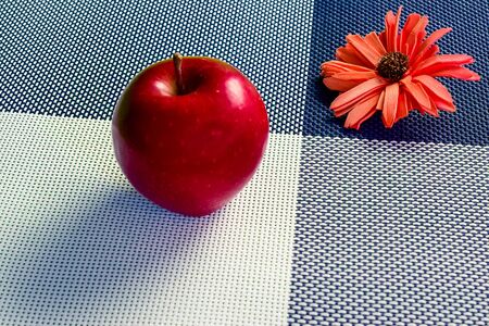 apple on a background divided into four partsの写真素材