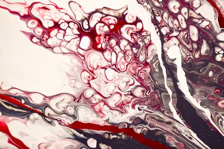 random spills of paints of different colors