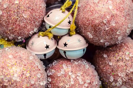 various decorations and toys for Christmas tree decoration and Christmas and new year celebrationの写真素材