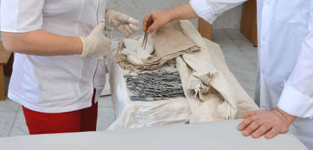 medical manipulations-preparation of medical instruments, devices, examination with the help of medical equipmentの写真素材
