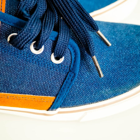 men's or unisex shoes of different styles, shoe detailsの写真素材