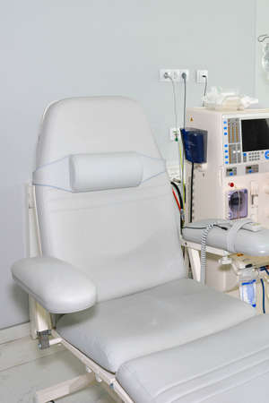 hemodialysis and nephrology, preparation for the hemodialysis procedure in the hospitalの写真素材