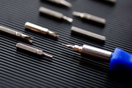 screwdrivers and other tools for the repair of household and electronic appliancesの写真素材