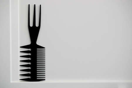 combs of different shapes and purposes, for hairdressersの写真素材
