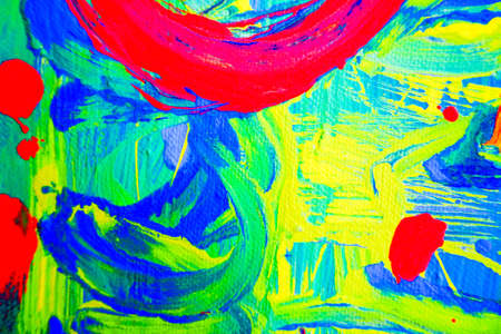 abstract painting, fragment, picture painted by the author of the photoの写真素材