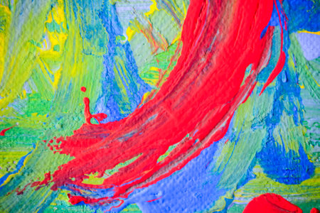 abstract painting, fragment, picture painted by the author of the photoの写真素材
