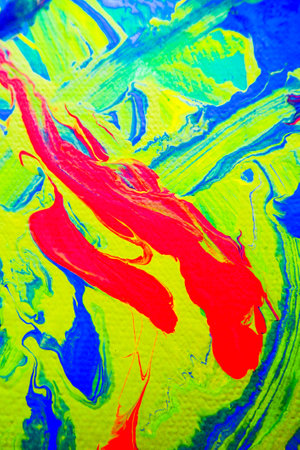 abstract painting, fragment, picture painted by the author of the photoの写真素材