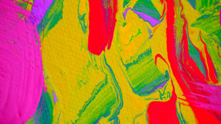 fragment of an abstract painting with elements of crimson color, the picture is drawn by the author of photographsの写真素材