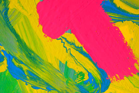 fragment of an abstract painting with elements of crimson color, the picture is drawn by the author of photographsの写真素材