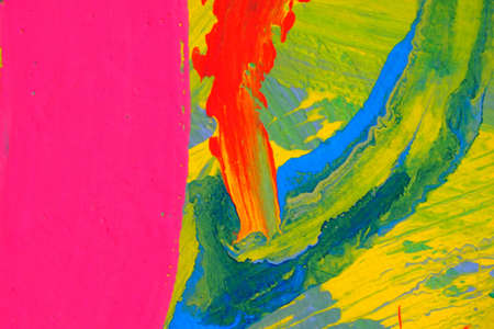 fragment of an abstract painting with elements of crimson color, the picture is drawn by the author of photographsの写真素材
