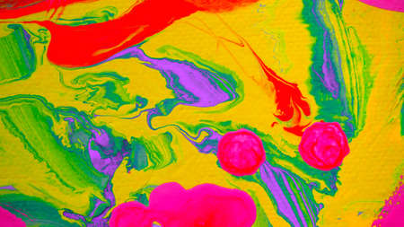 fragment of an abstract painting with elements of crimson color, the picture is drawn by the author of photographsの写真素材