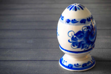 dishes made, painted in the style of gzhelの写真素材