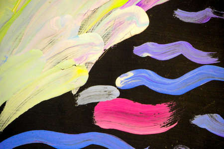 fragment of an abstract painting drawn by the author of photographs