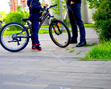 fragment of urban infrastructure and urban lifeの写真素材