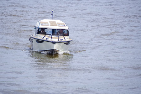Boat on the water in the sea in the summer day.の写真素材