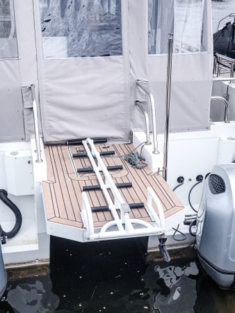 Luxury yacht in the sea. Luxury yacht in the sea.の写真素材