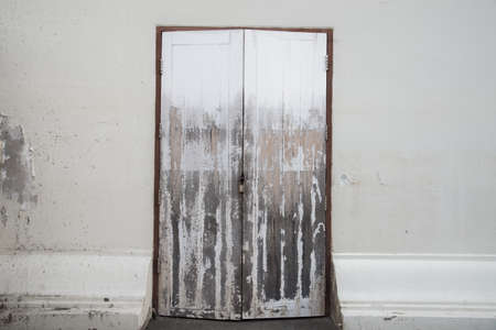 Background the old wooden door