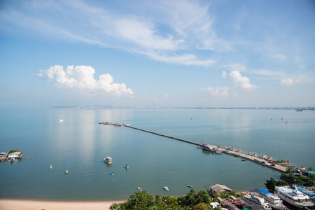 High angle view in Pattaya.の写真素材